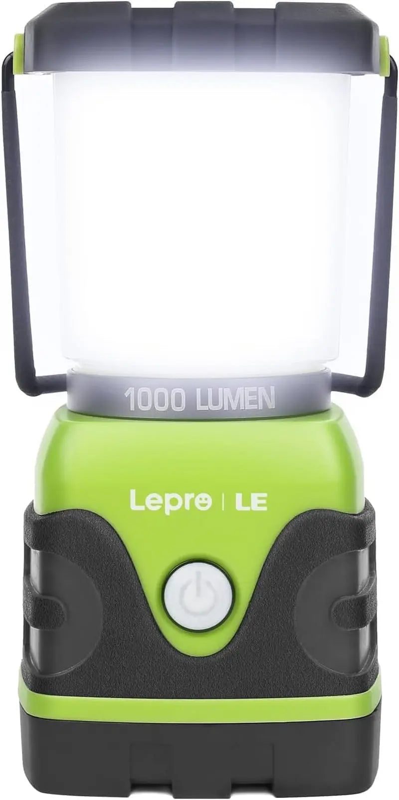 LE 1000LM Waterproof Battery-Powered LED Camping Lantern with 4 Light Modes - Portable Emergency Light for Camping and Power Outages, Non-Rechargeable