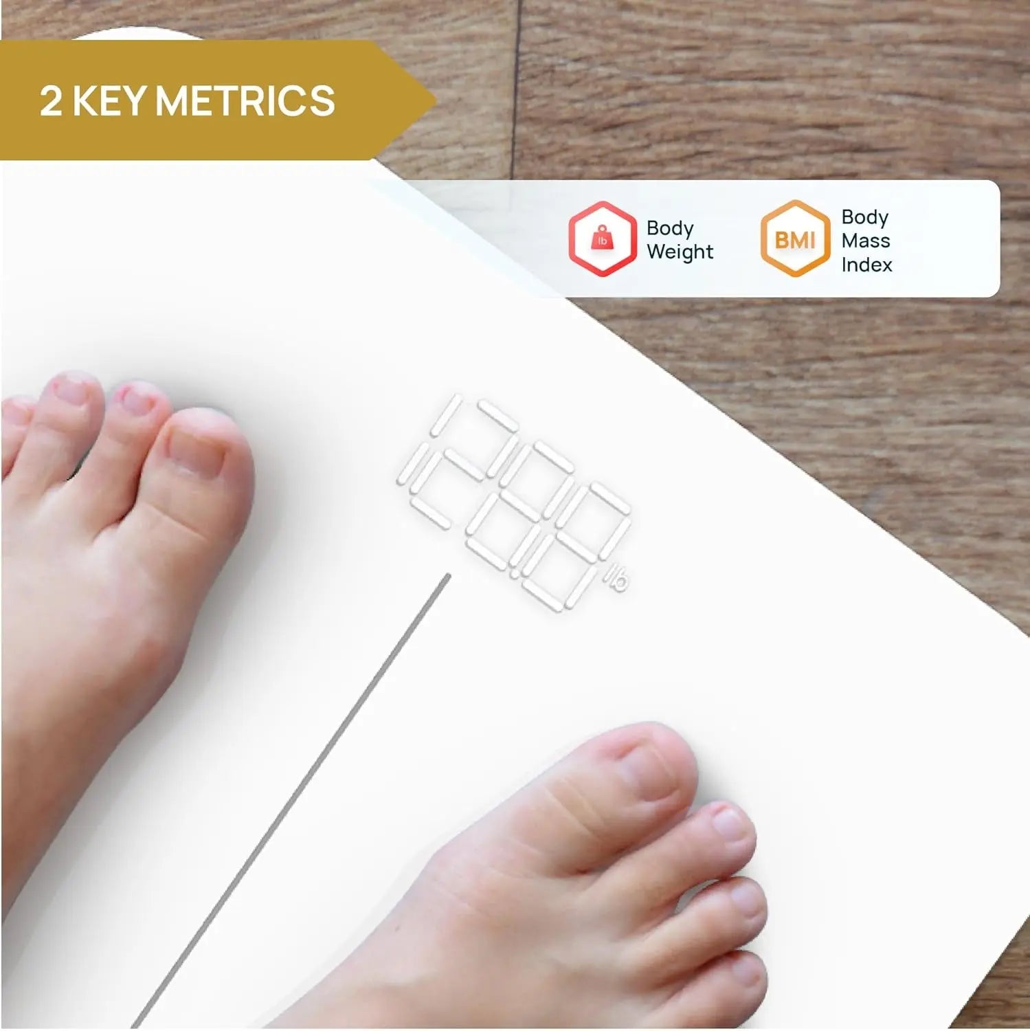 Premium Smart Bathroom Scale - Accurate Bluetooth Digital Body Weight and BMI Measurement for Multiple Users