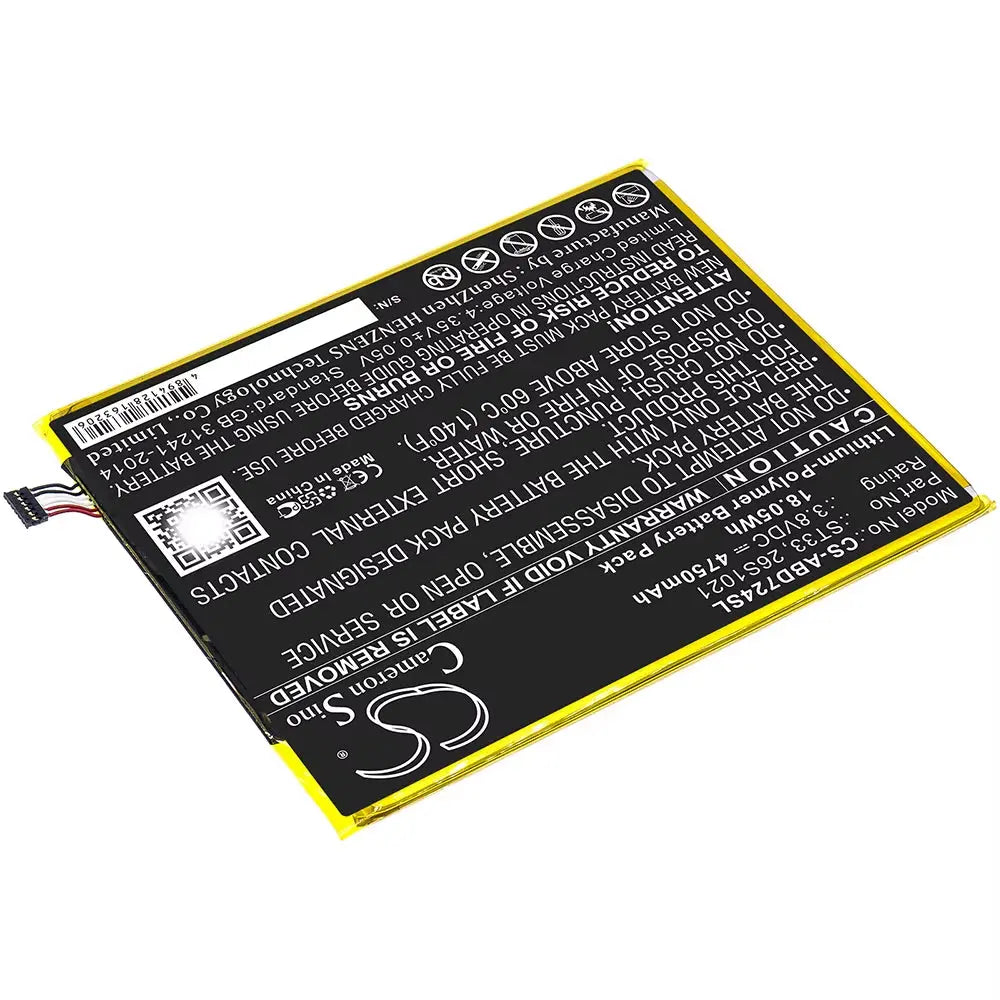Replacement Battery for Amazon Kindle Fire HD 8th Generation (K72LL3, K72LL4) - Compatible with Part Numbers ST33, 26S1021, 58-000303, 58-000313