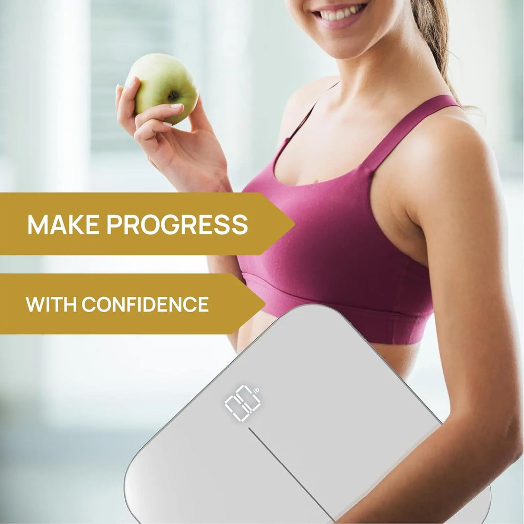 Premium Digital Bathroom Scale - High Precision Weight Measurement up to 400 lbs