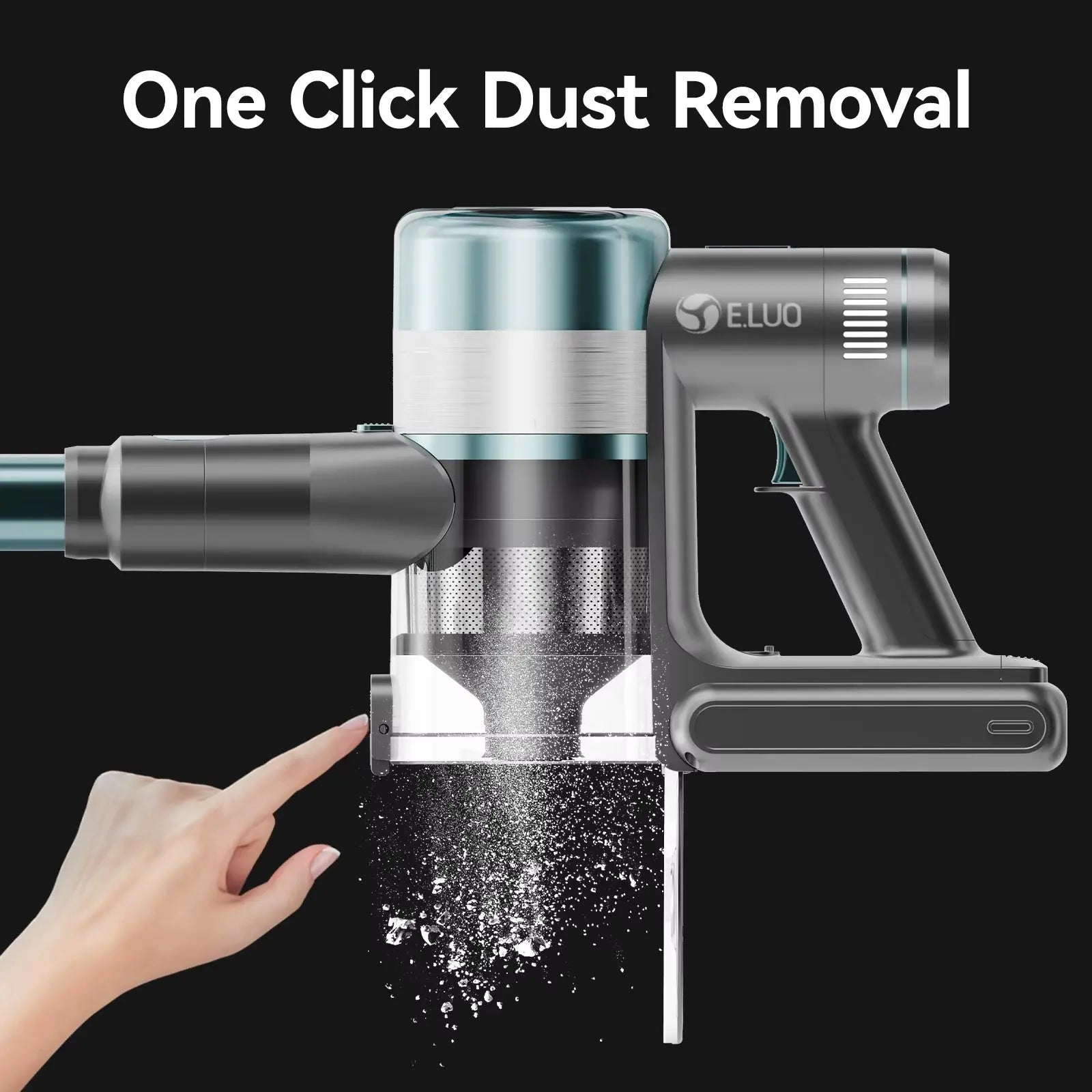 400W Cordless Stick Vacuum Cleaner with Touch Screen, Up to 60 Minutes Runtime, Wireless Design for Home Use, Anti-