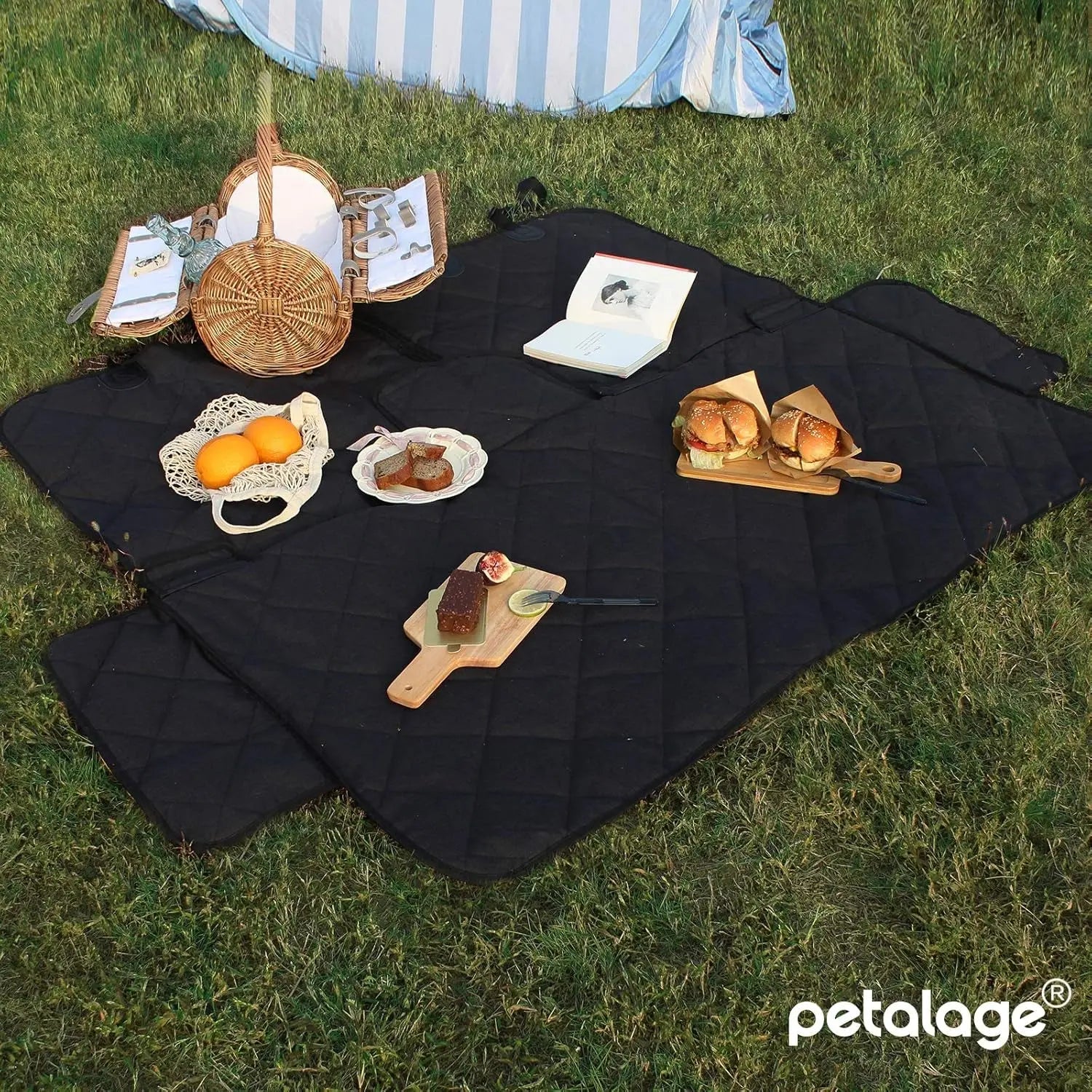 Bench Dog Waterproof Back Seat Cover for Pets - Durable, Scratch-Proof, Non-Slip Protector for Fur and Mud, Washable and Armrest Compatible