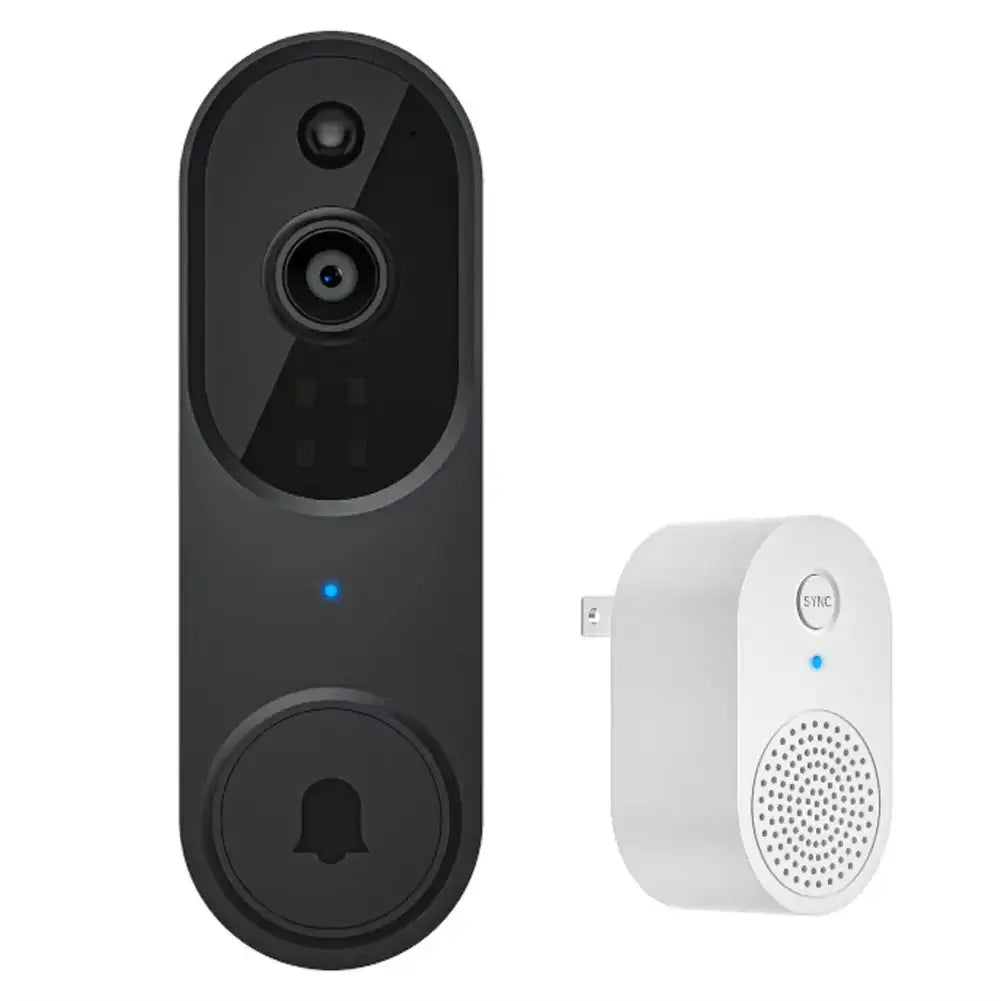1080P Wireless Video Doorbell Camera with 2-Way Audio, Wi-Fi Connectivity, Motion Detection, Night Vision, and Intercom System for Enhanced Home Security