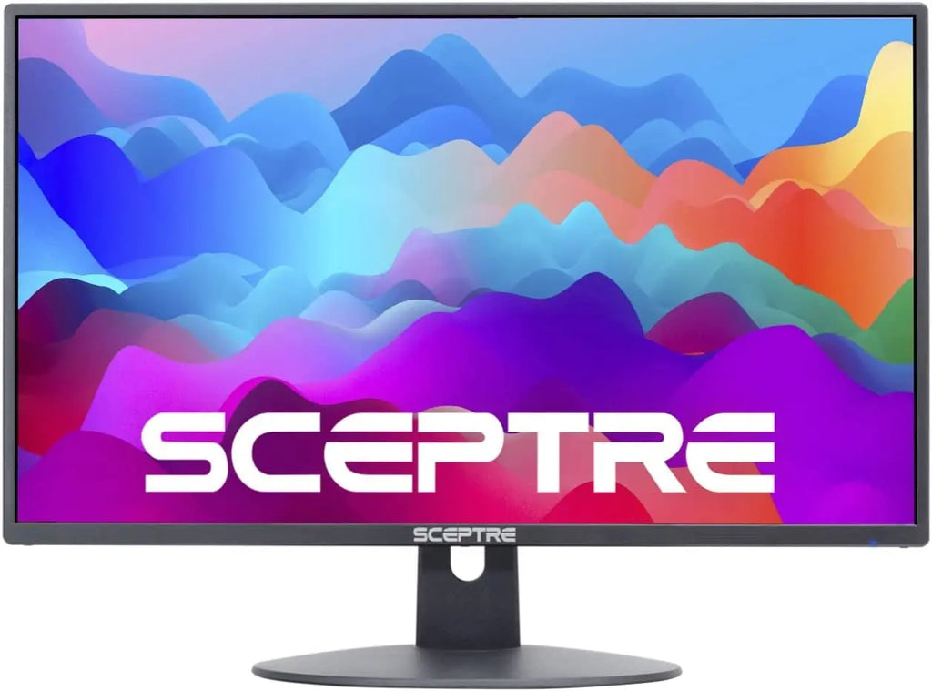 E249W-19203R 24-Inch Full HD LED Gaming Monitor with Dual HDMI, VGA, 75Hz Refresh Rate, and Built-In Speakers - Machine Black