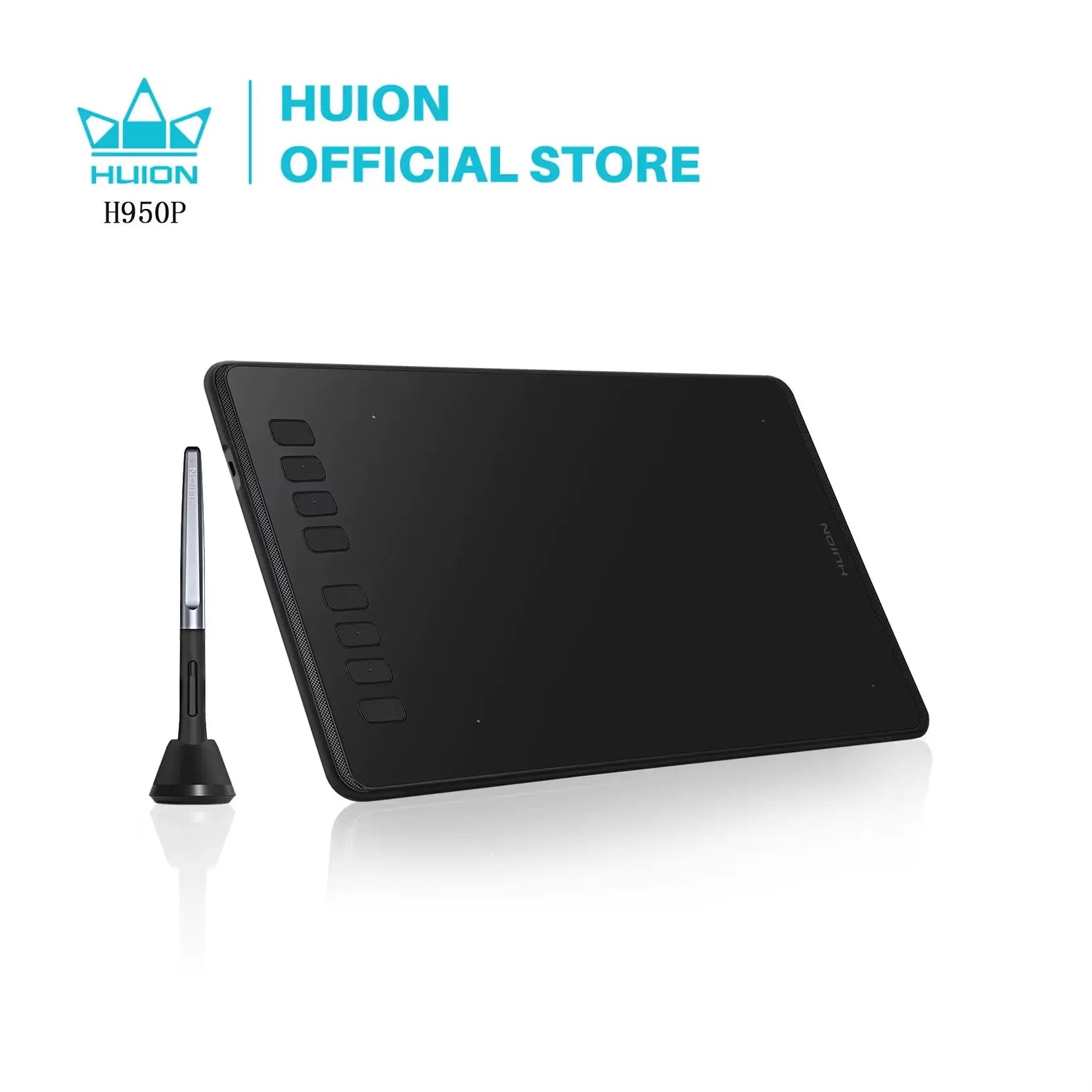 H640P and H950P Ultralight Graphic Tablets with Battery-Free Stylus for Digital Drawing on PC and Android Devices