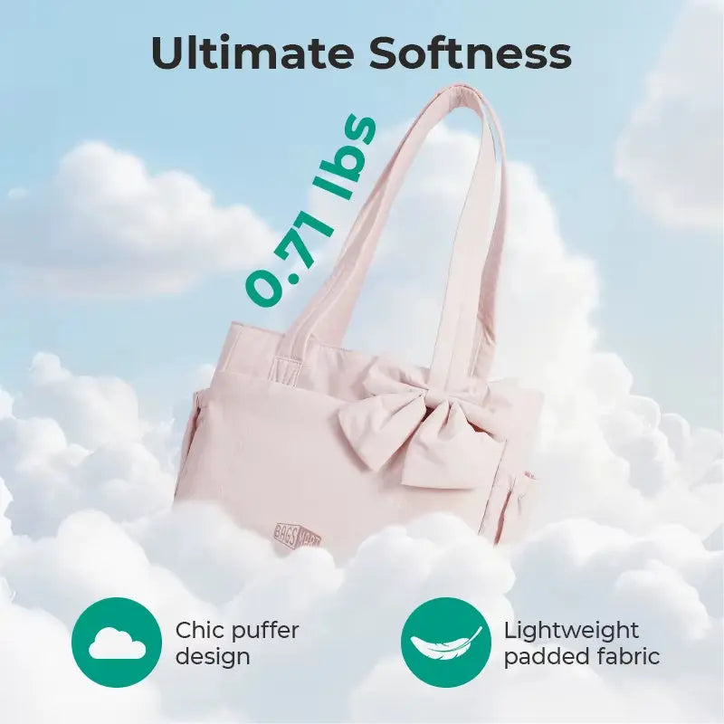 Women's Padded Tote Bag - Large Capacity Travel Handbag for Daily Commute