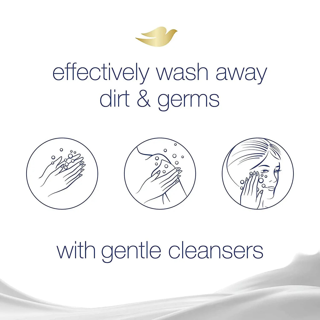 Fragrance-Free Beauty Bar - Hypoallergenic and Moisturizing Cleanser for Sensitive Skin, 3.75 Oz, Pack of 14 Bars