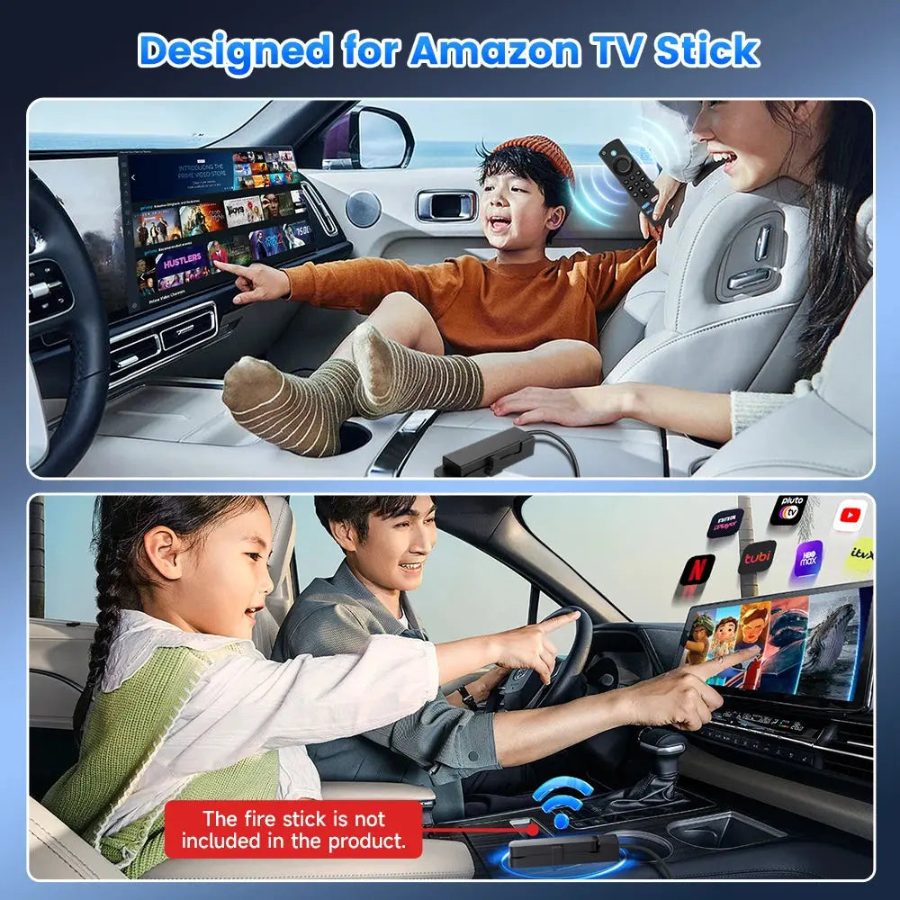 Firedrive Link: Wired CarPlay to HDMI Converter for Fire TV Stick - Effortless Car Entertainment Solution with Quick Setup