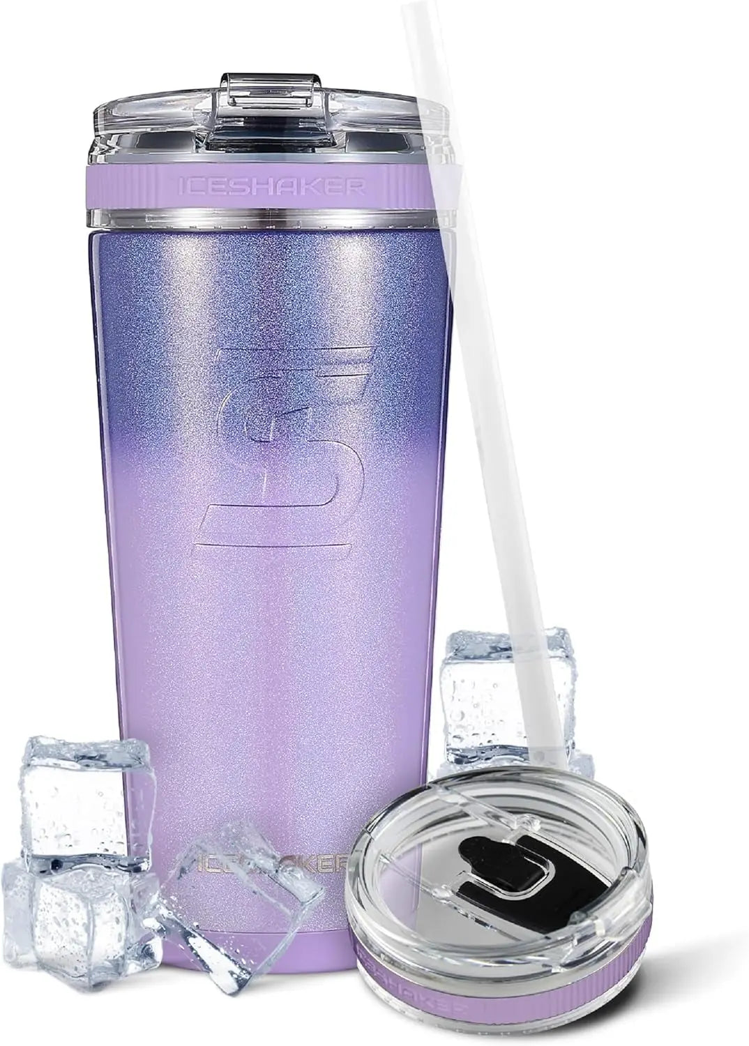 Insulated Stainless Steel Tumbler - 20 Oz, Lilac Dreaming | Superior Temperature Retention: 30+ Hours Cold & 12+ Hours Hot | Includes Removable Straw and Drink Spout | Odor-Free Design for Coffee, Tea, Smoothies, and Cocktails