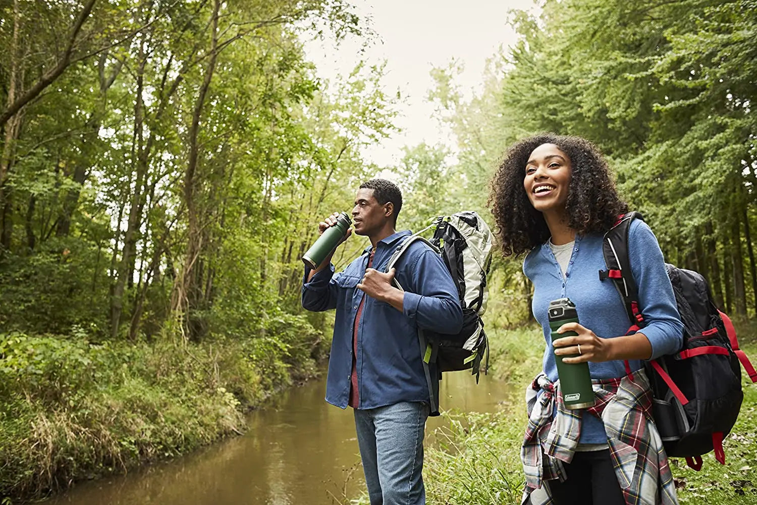 Autoseal Freeflow 24 oz Stainless Steel Water Bottle in Black