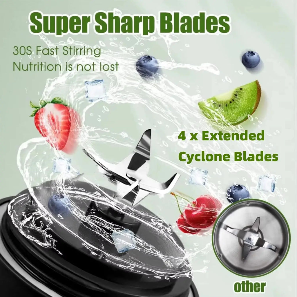 2025 Portable Multifunctional High-Power Juicer with Strong Motor and 4000mAh Battery for Indoor and Outdoor Use