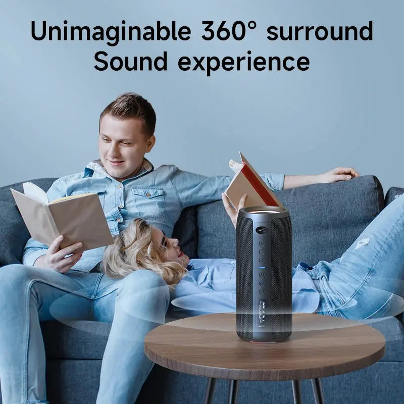 S51 Pro High-Power 40W Bluetooth Speaker with 3D Stereo Bass, Portable IPX5 Waterproof Design, and TWS Compatibility