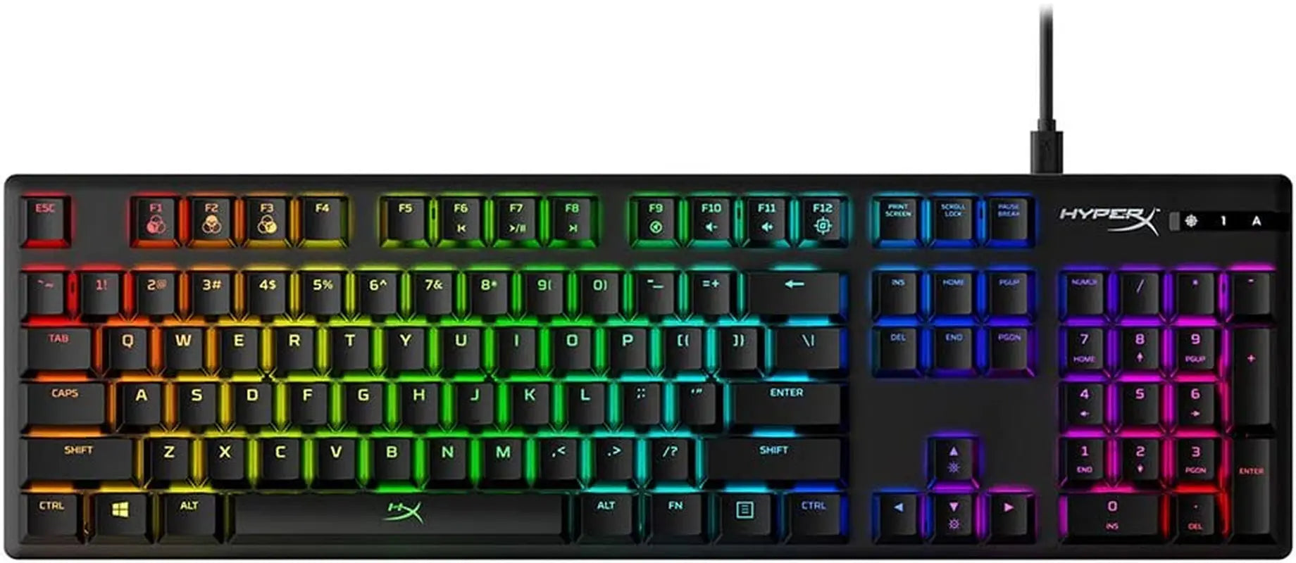 Alloy Origins Mechanical Gaming Keyboard with Software-Controlled Lighting and Macro Customization, Compact Design, RGB LED Backlighting, Linear  Red Switch (Black)